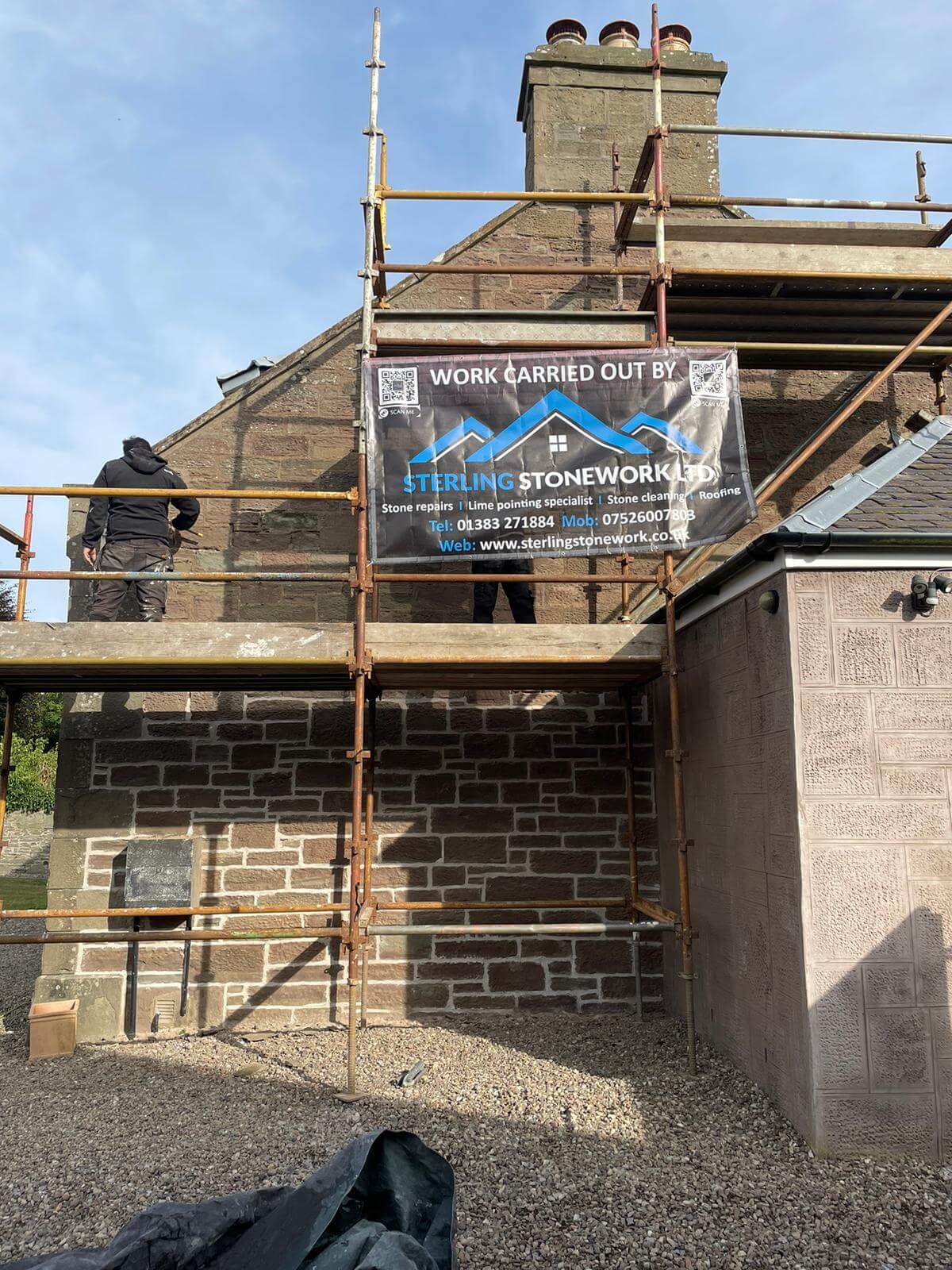 Brick repointing Fife